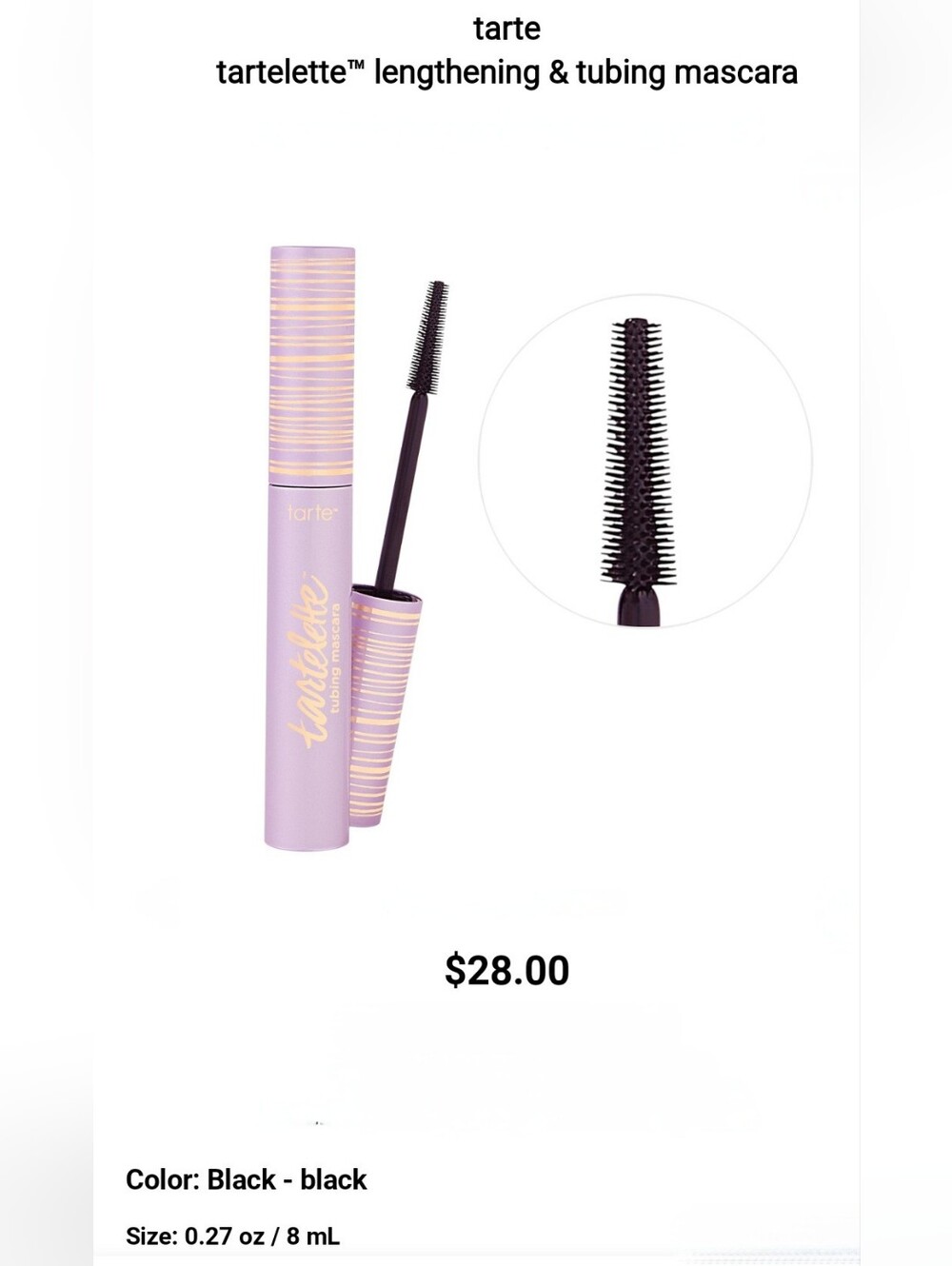 Tarte Tartelette Tubing Mascara in Black